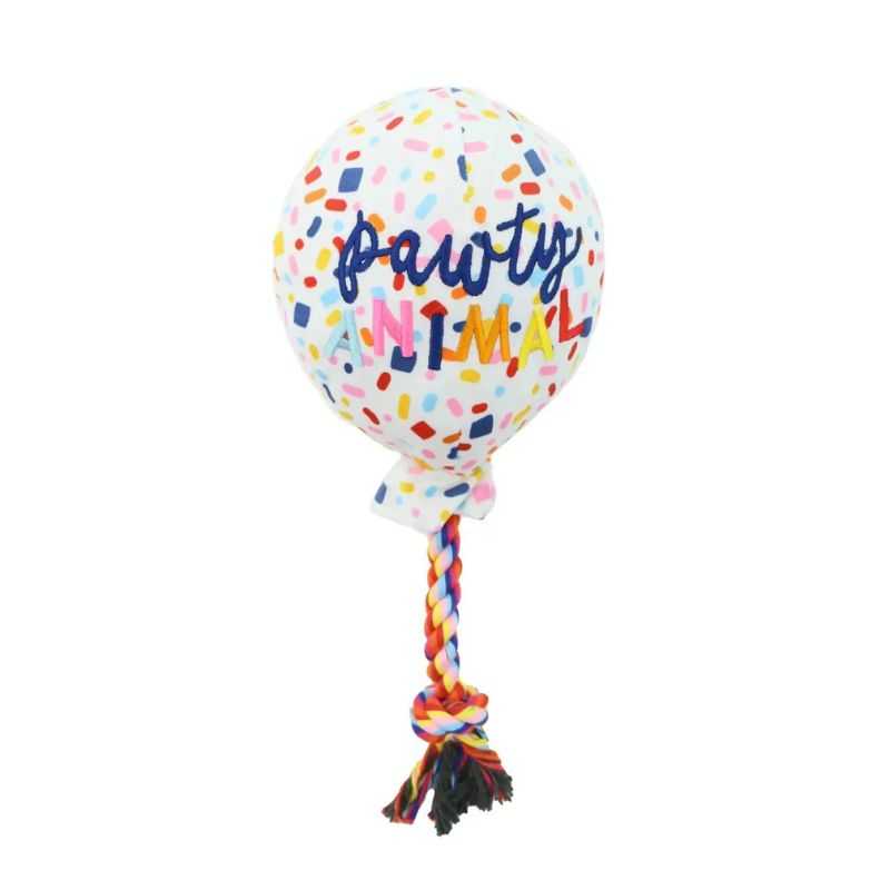 The Ancol Pawty Balloon Dog Toy is the perfect birthday gift for your dog's special day. The toy features different textures and a squeak for added interest. The ideal dog gift.