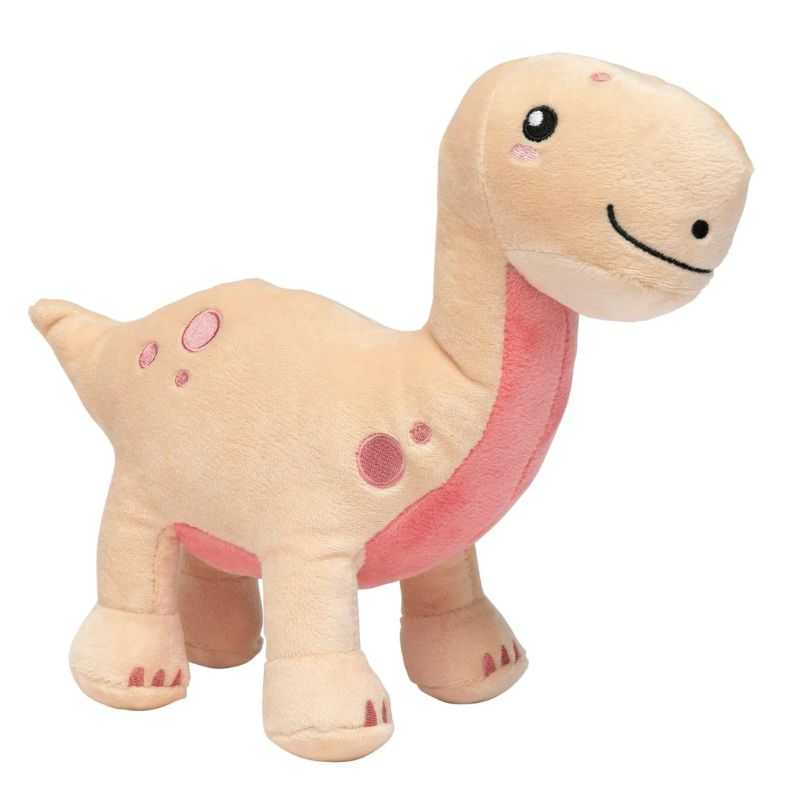 Brienne the Brontosaurus Dog Toy. Say hello to Brienne the Brontsaurus Dog Toy - Sacred. Don't be! Our cute Dinosaur is the friendly, loving type, trained to enhance playtime enjoyment.  A roar-some companion for your four-legged friend.