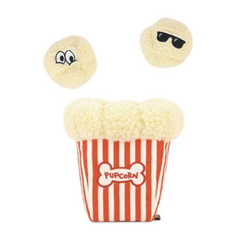Indulge your pooch with their own movie night and let them have fun with the Poppin' Popcorn Plush Dog Toy.