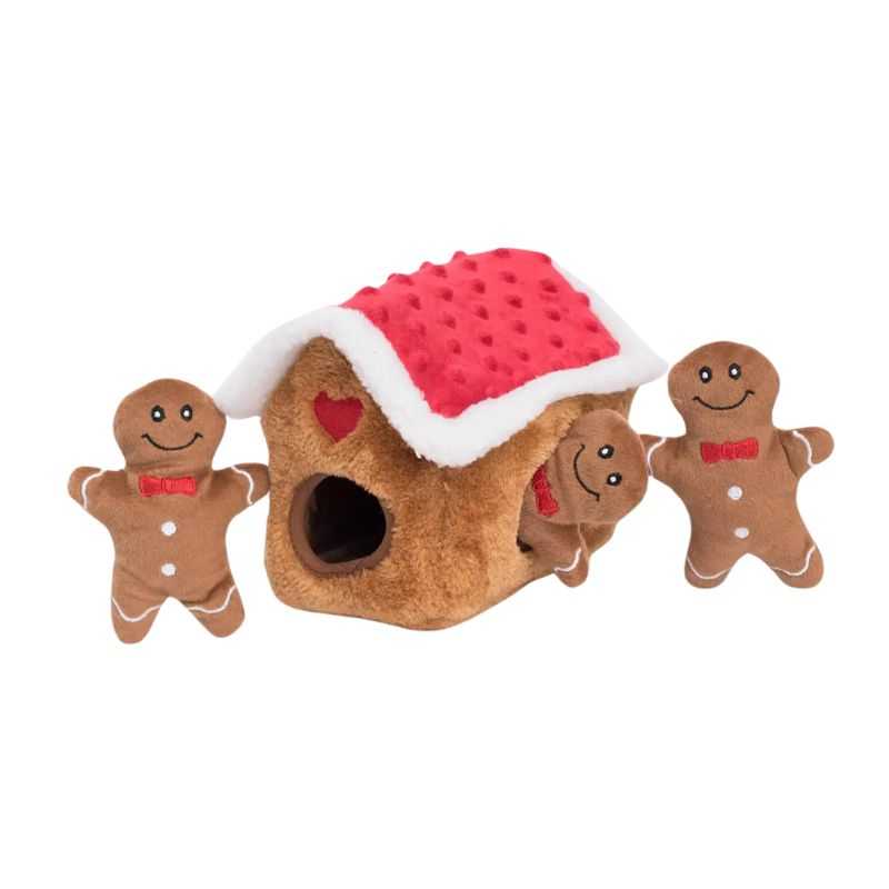 What better way for your dog to keep busy this Christmas than with a gingerbread house burrow dog toy? This hide-and-seek toy helps prevent boredom and promotes mental stimulation.