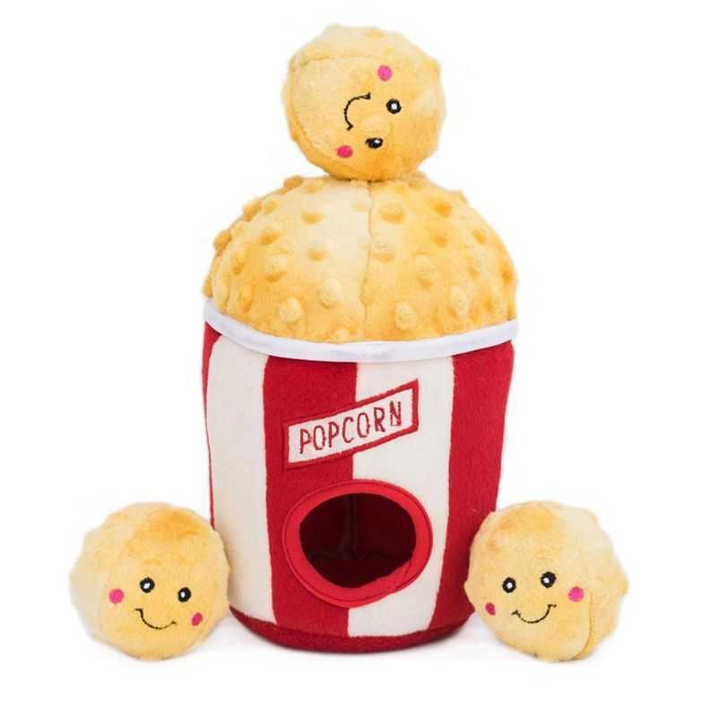 The Popcorn Bucket Burrow Dog Toy is an interactive toy that engages your dog and promotes mental stimulation. Hide the popcorn in the bucket, sit back, relax and enjoy the show.