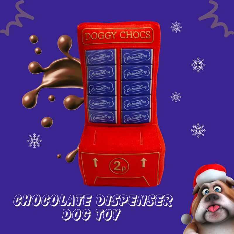 Our Chocolate Dispenser Dog Toy is new for this Xmas. No Christmas was complete without the joy of feeding coins into the dispenser. You can now share this nostalgia with your dog.