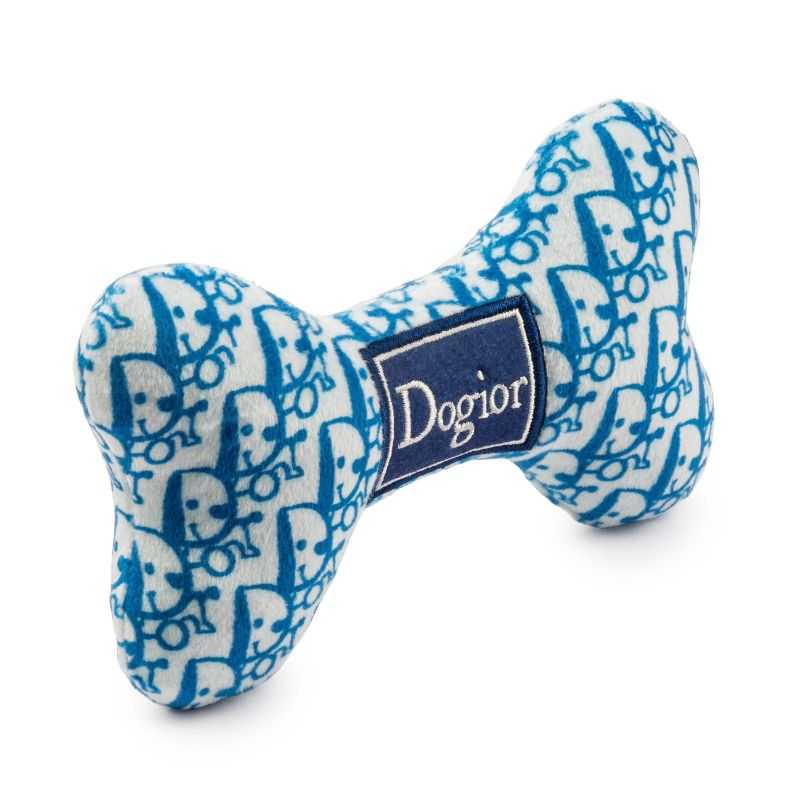 Our Dogior Bone Dog Toy is the ultimate on-trend accessory for your stylish pooch. This chic Dogior Bone will captivate dogs with a passion for luxury brands. Order now and make your pup a fashion-forward trendsetter.