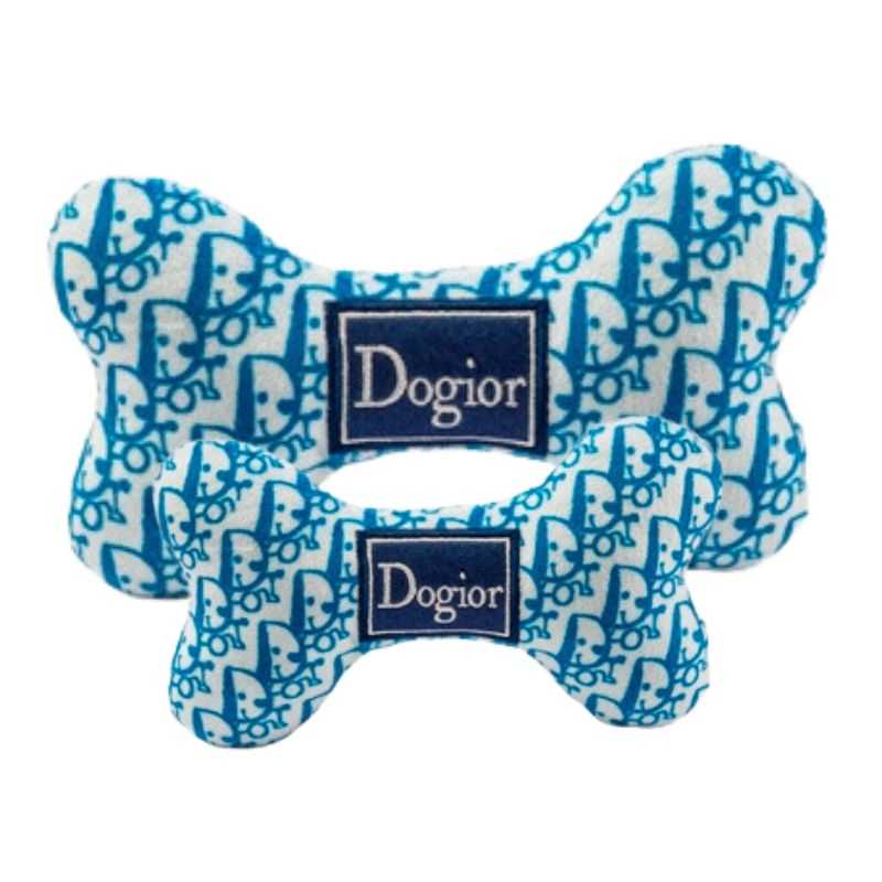 Our Dogior Bone Dog Toy is the ultimate on-trend accessory for your stylish pooch. This chic Dogior Bone will captivate dogs with a passion for luxury brands. Order now and make your pup a fashion-forward trendsetter.