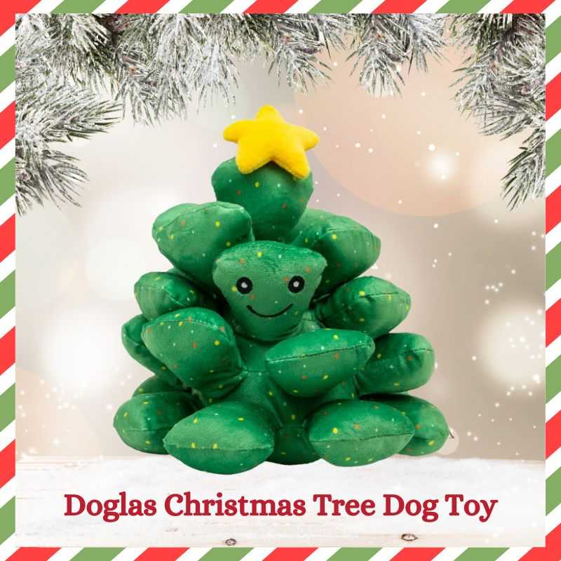 Doglas Fir Tree Dog Toy is great for cuddling and snuggling. Keep your dog entertained over the holiday season by using Doglas as a snuffle toy by hiding treats inside its branches.