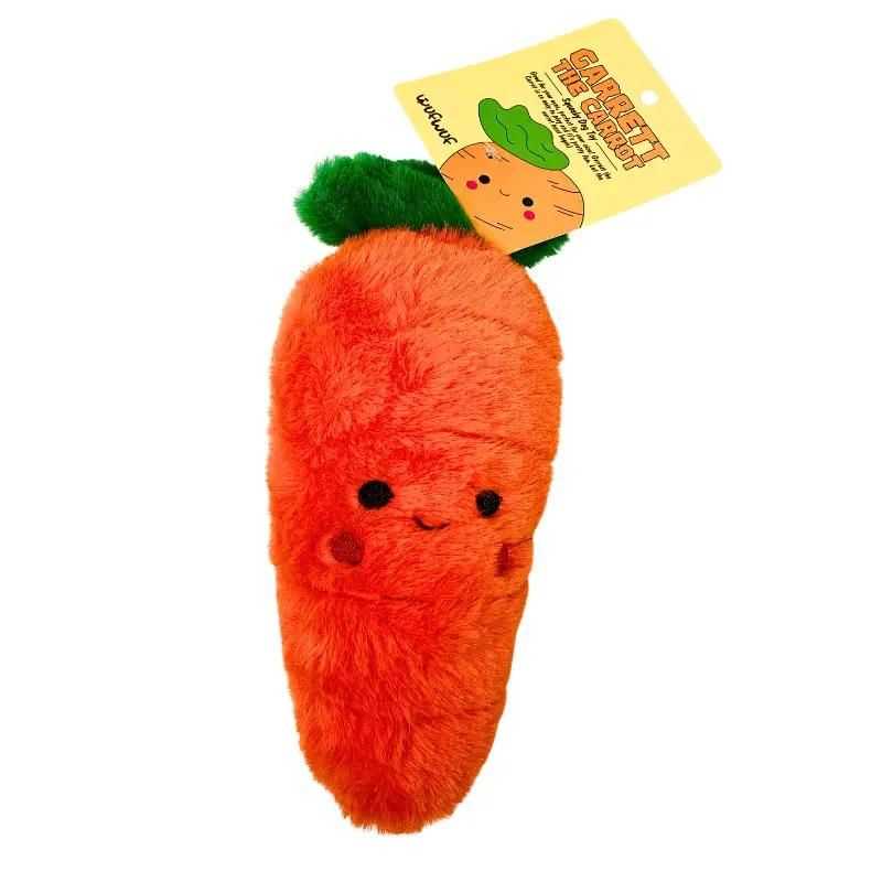 Meet Garrett the Carrot Plush Dog Toy, we are sure your dog will LOVE him! This playful Easter buddy would be a great addition to your dog’s Easter gift list Get ready to embark on a carrot-hunting adventure