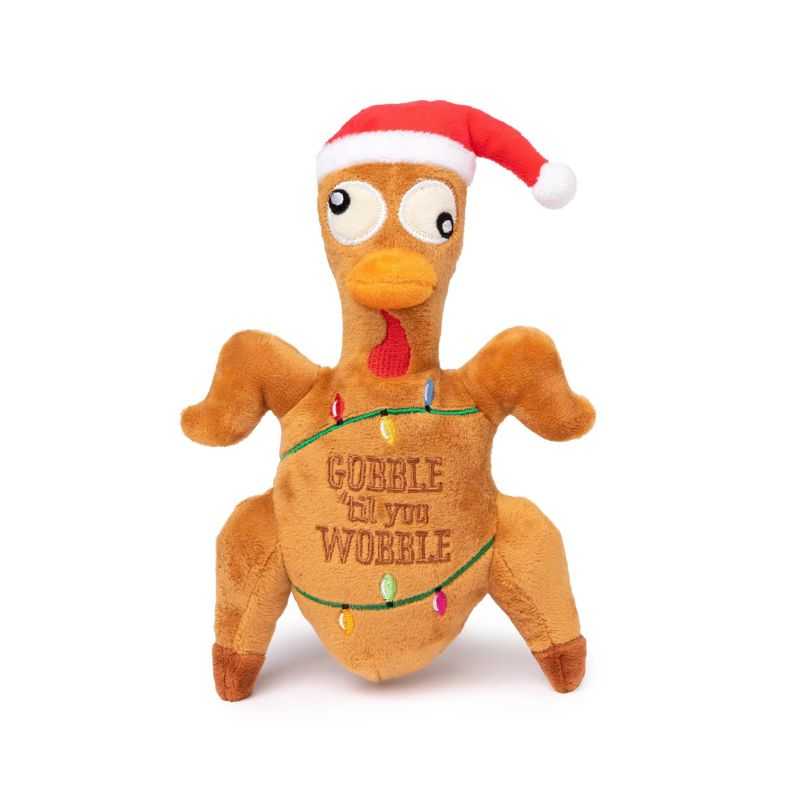 Let your dog enjoy the festive season with our Fuzzyard Gobble Til You Wobble Turkey Dog Toy. Our Christmas-themed dog gifts are plush, super squeaky and machine washable too.