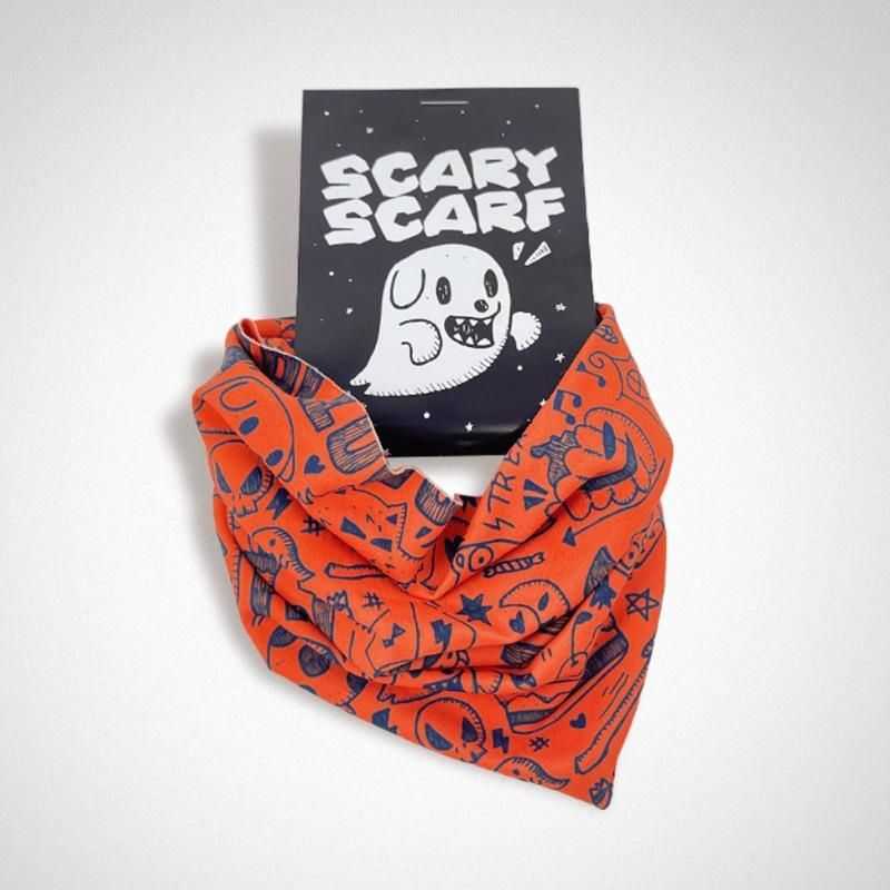 Get ready for the spooky season with our Halloween scary scarf for dogs. With its bright vibrant colour, this will make your pup look adorable making it the cutest Halloween gift.