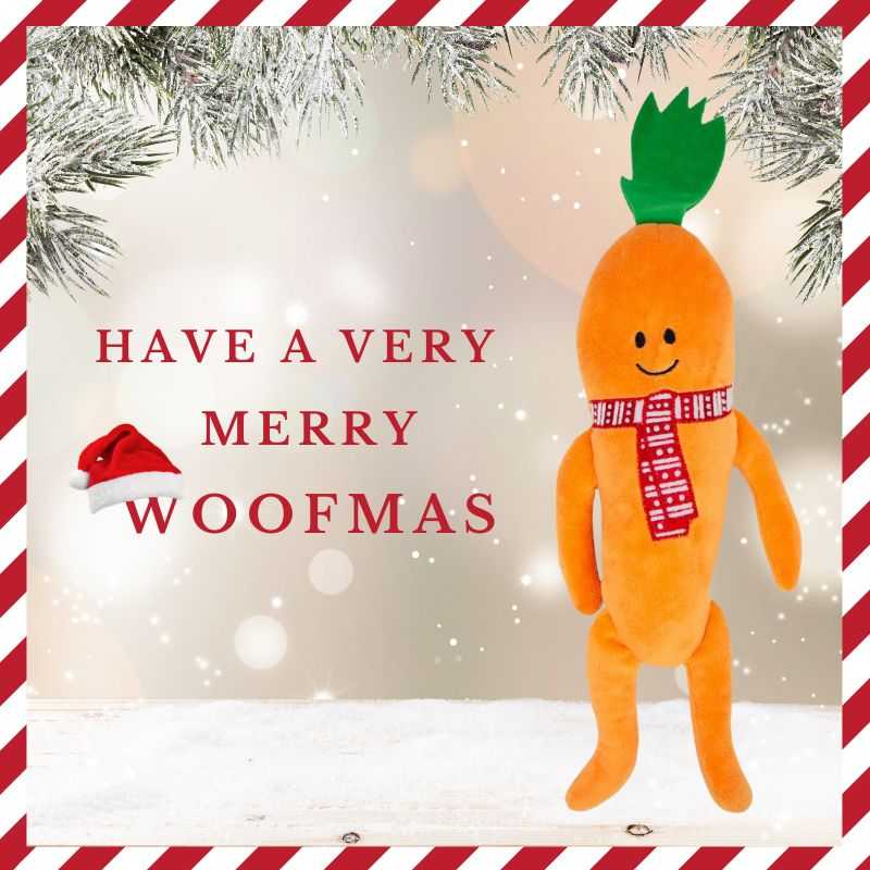 Katie Carrot Dog Toy is a charming plush companion for your pup this Christmas. The vibrant colour and soft texture will help to engage your dog in hours of fun over the holidays. 