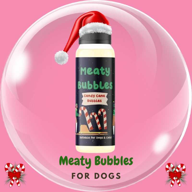 Our Bubbles for Dogs Giant Christmas Cracker will make playtime more enjoyable this festive season.  This beautiful cracker package contains 3 exclusive Christmas flavours of bubbles. Wrapped in an extra large giant custom printed cracker + ribbon.