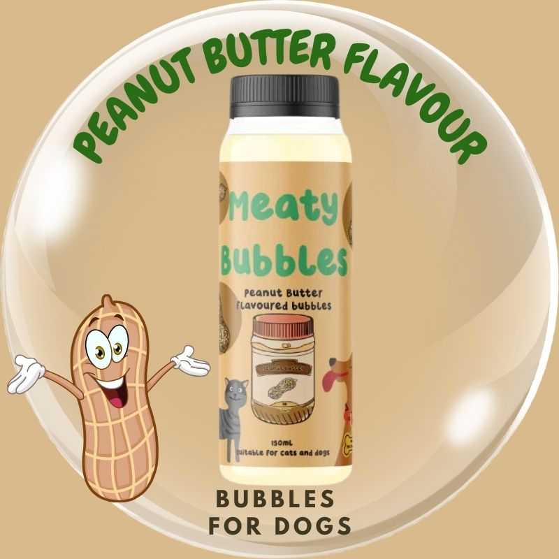 Our non-toxic bubbles for dogs will make playtime more enjoyable for your pup. Ready to use with a wand included, these bubbles are safe for your dog to play with and lick.