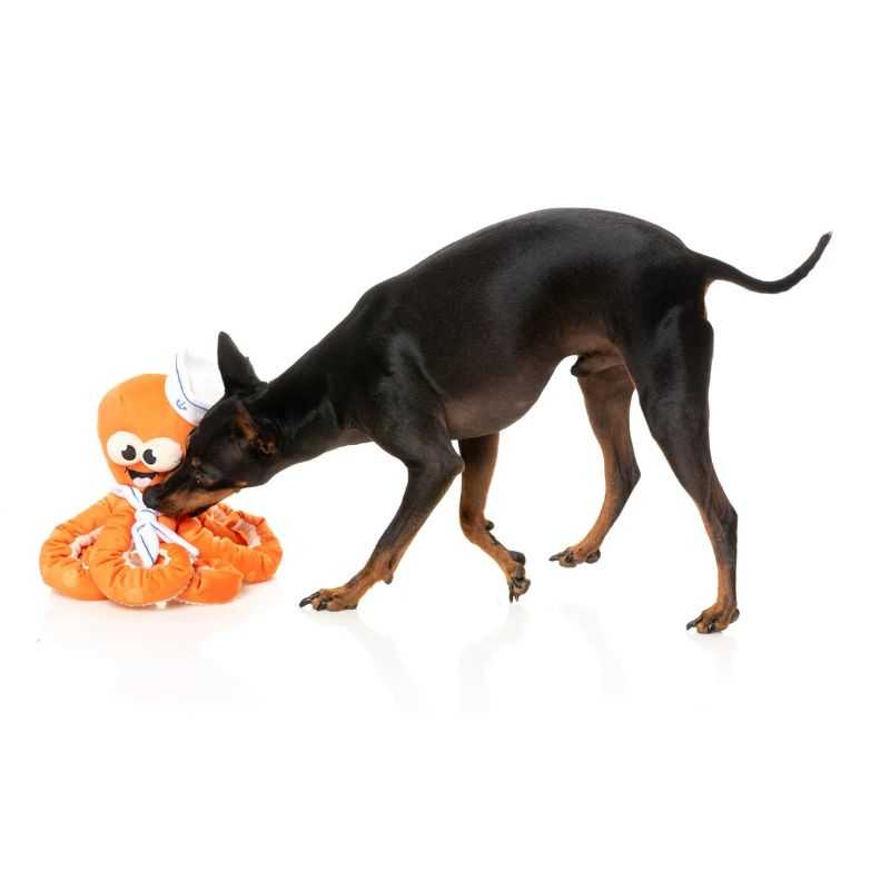 Get ready to sail the world with the Sailor Squiggles Dog toy at the helm. Your four-legged friend will love the adventures that await with this charming dog toy by their side. 