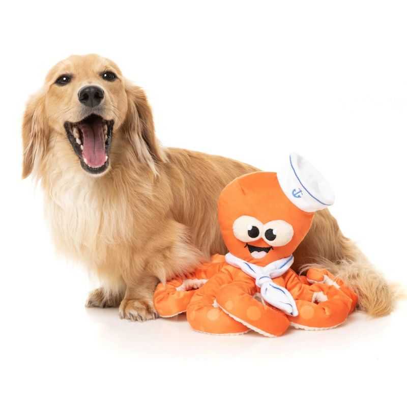 Get ready to sail the world with the Sailor Squiggles Dog toy at the helm. Your four-legged friend will love the adventures that await with this charming dog toy by their side. 