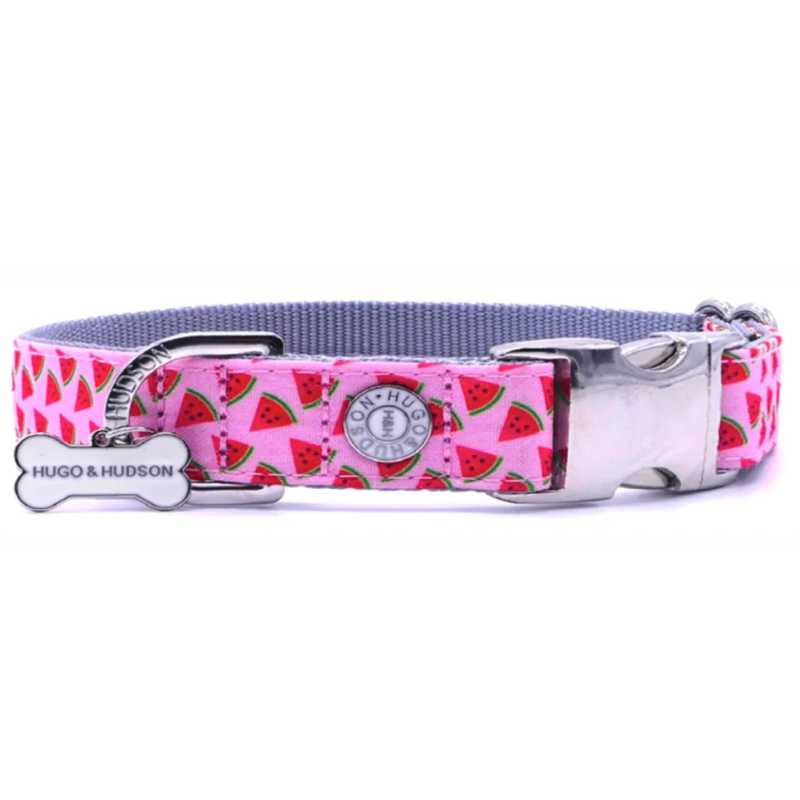 This stylish Hugo and Hudson Pink Watermelon Dog Collar will make your furry friend the envy of the park.