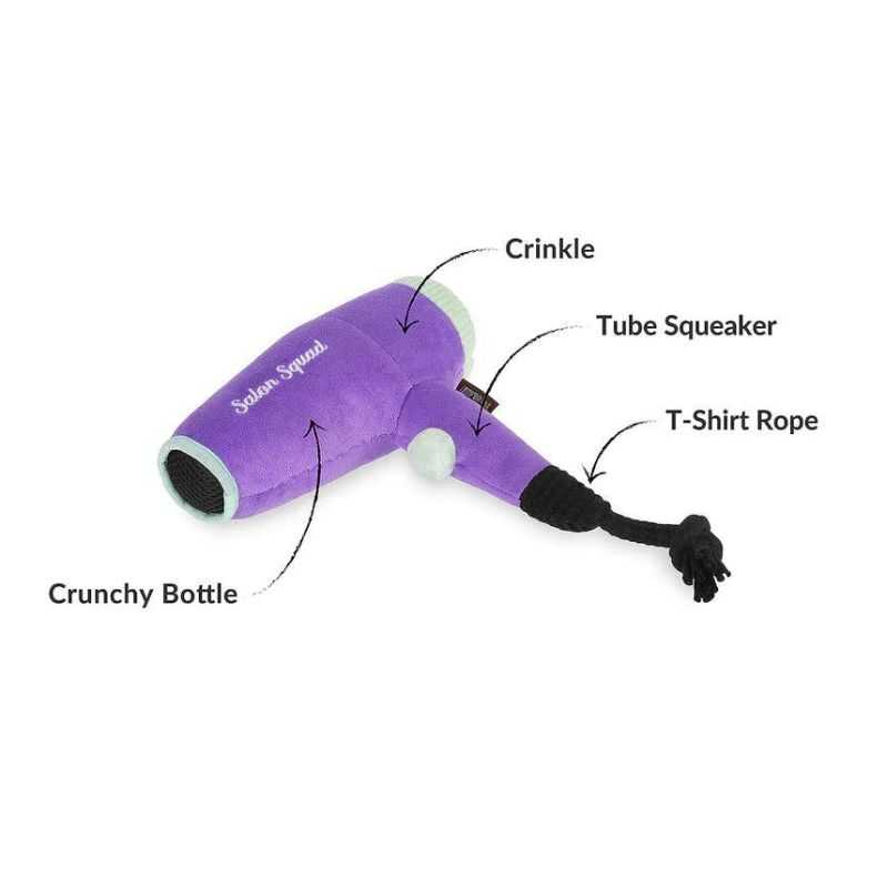 Blow your pup away with our Howlin' Hair Dryer Dog Toy. Your pup's playtime will reach a new level of fun. This cutting-edge toy is a playtime marvel with interactive features.