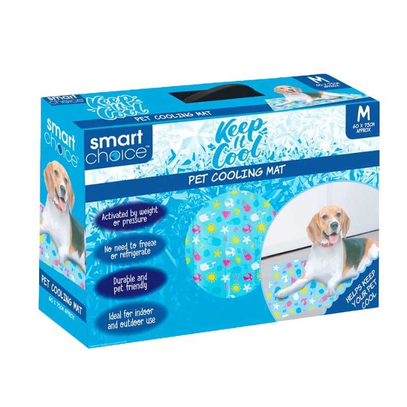 This Pet Cooling Mat is the perfect solution to keep your dog cool and comfortable all summer.  It is activated by weight or pressure. Ideal for indoor and outdoor use. 