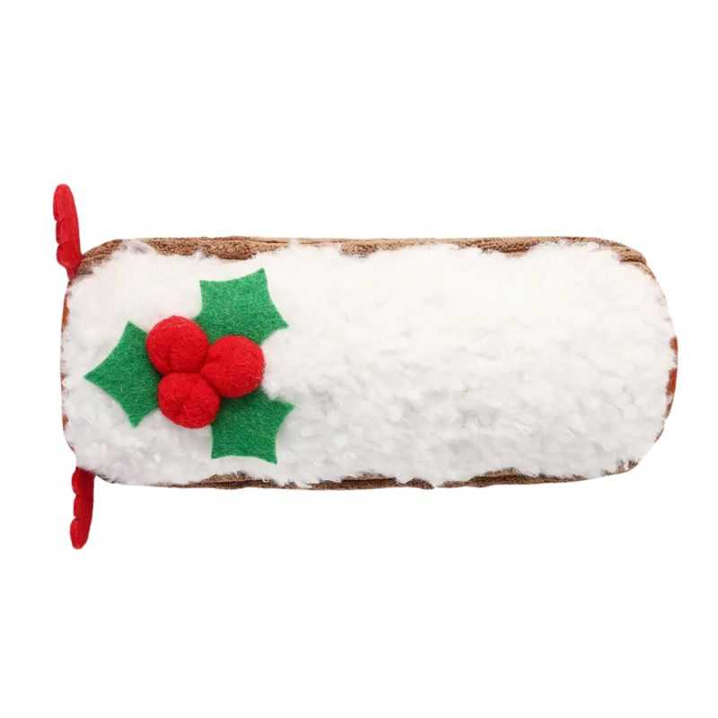 This Christmas Yule Log Dog Toy is an adorable plush toy perfect for your dog's festive playtime. With a built-in squeaker to keep your dog entertained this Christmas.