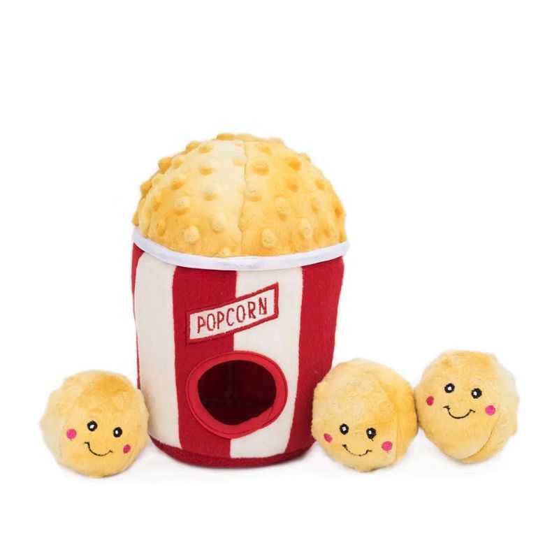 The Popcorn Bucket Burrow Dog Toy is an interactive toy that engages your dog and promotes mental stimulation. Hide the popcorn in the bucket, sit back, relax and enjoy the show.