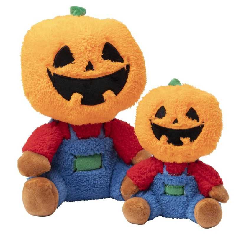 Halloween Dog Toy Jacko. Say hello to our spooky but lovable Halloween Dog Toy Jacko. He's got a big pumpkin plush head and a built-in squeaker for your pup's entertainment.  This will be one of your pooch's favourite toys this Halloween. 