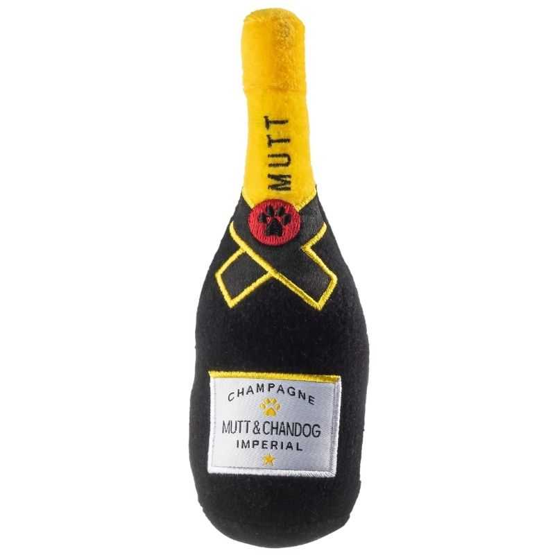Make playtime more fun for your dog with their own Mutt & Chandog Champagne Dog Toy. Made for 24/7 play, their bottle of bubbly doesn't even have to be had in moderation.