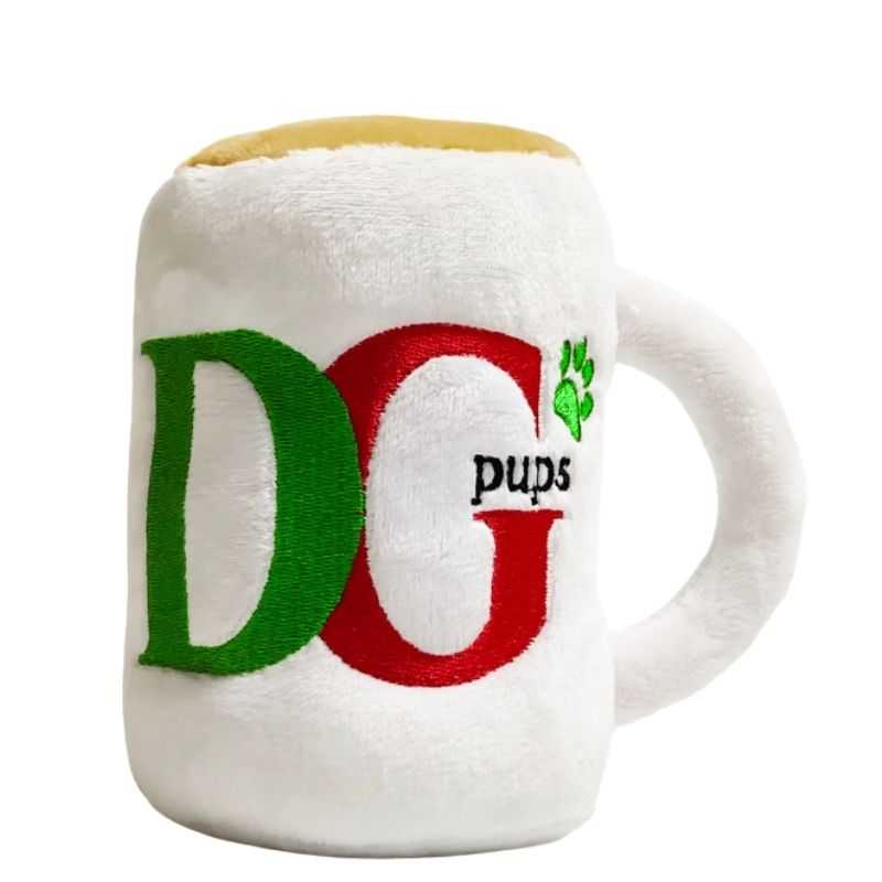 This British brand PG Tips is now made into a fun squeaky dog toy