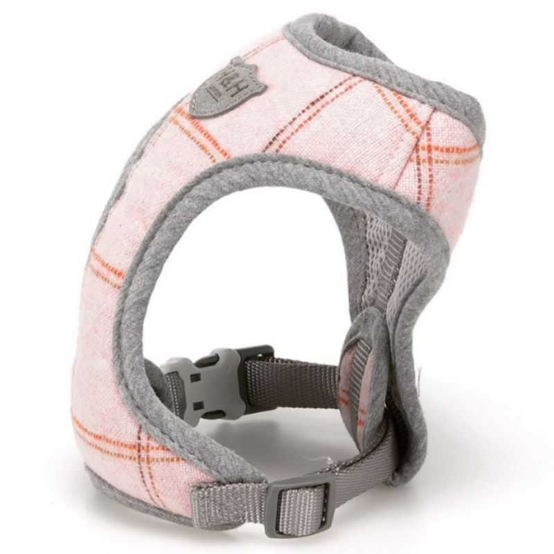 A Pink Tweed Dog Harness for that stylish hound