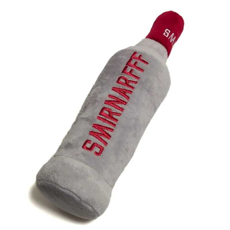 Make playtime more fun with our Smirnarff Vodka Bottle Plush Dog Toy.  The paw-fect gift for the little boozehound in your life.