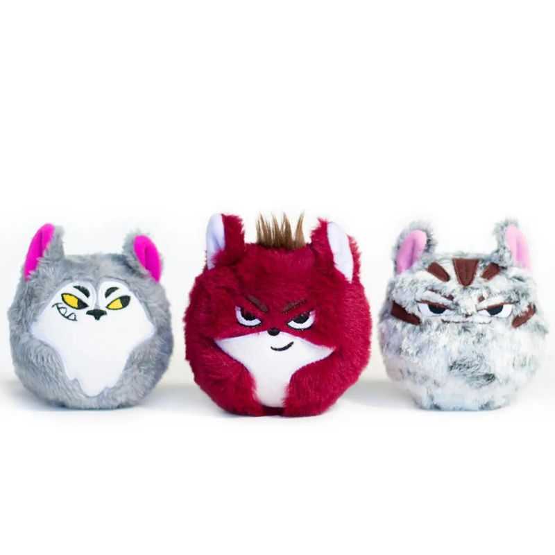 Meet the Wild Weirdos - Squeaky Plush Ball Dog Toys that are sure to keep your dogs playtime more entertaining.  
